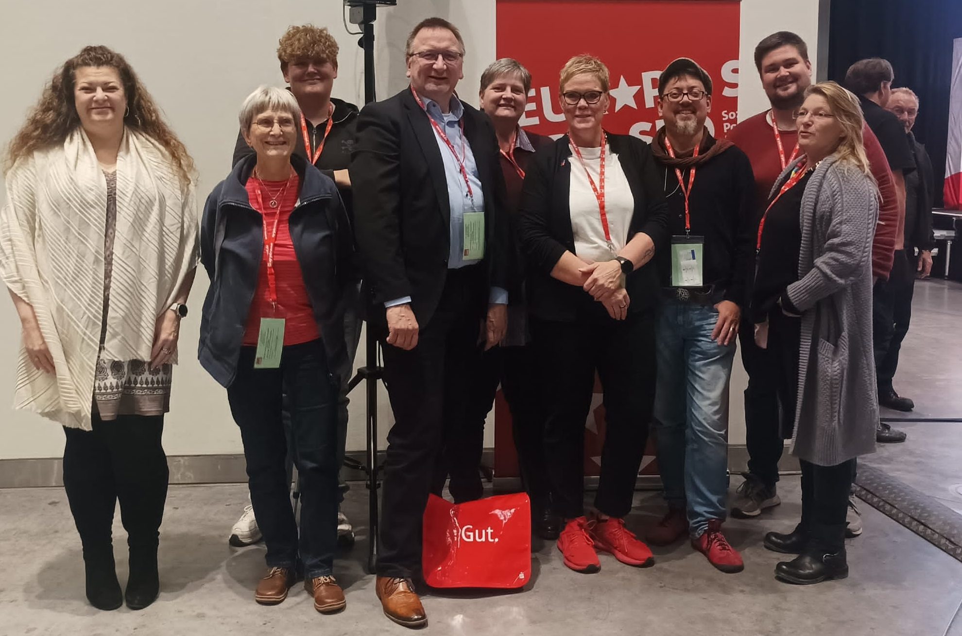 Gruppenbild der Delegierten des SPD Kreisverbands Dithmarschen.