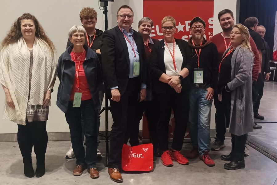 Gruppenbild der Delegierten des SPD Kreisverbands Dithmarschen.